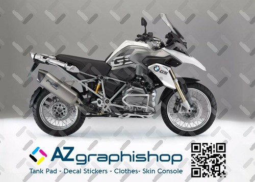 2 Adesivi BMW R 1250 / R1200 LC GS ADVENTURE PER SERBATOIO GS NERO Nero E Grigio Scuro Bm Gs A11