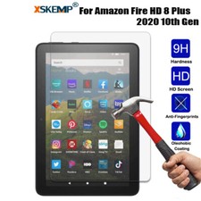 for Amazon Fire HD 8 Plus 2020 10th Gen Screen Protector Tempered Glass Guard