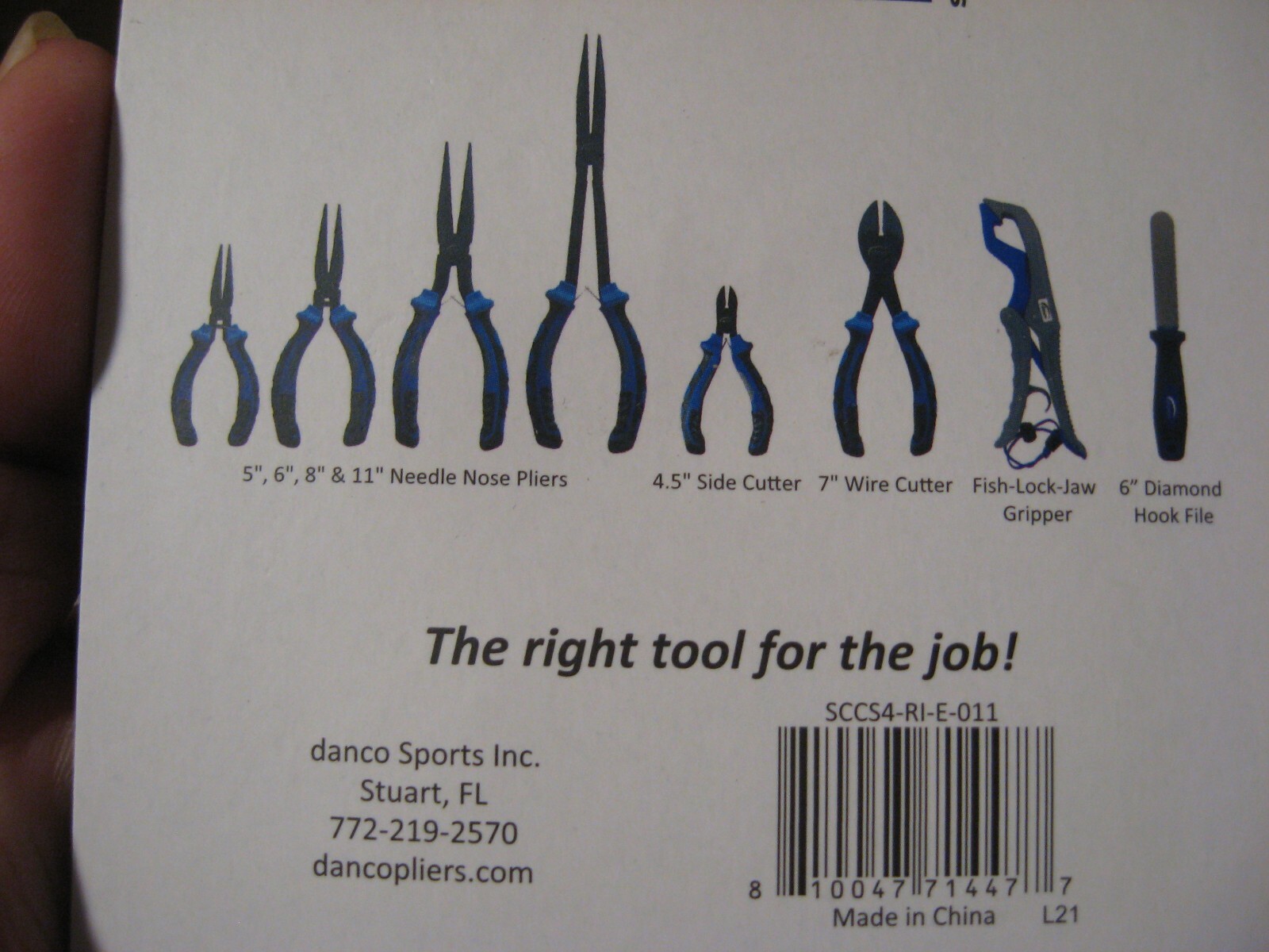 Danco Fishing Tool 4.5" Side Cutter Spring Loaded Wire Cutting Pliers