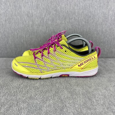 MERRELL Bare Access Arc 3 Trail Running Shoe Womens 7.5 Yellow Purple J06300