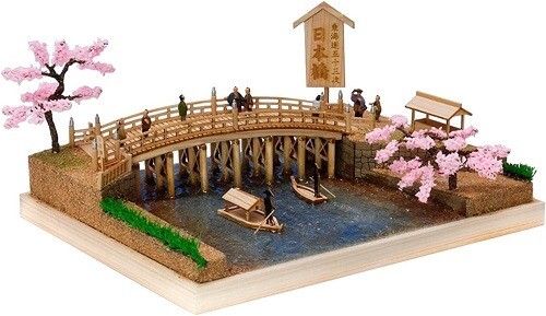 Japonesa Old Nihonbashi Puente/Miniatura Muñeca Casa Kit Artesanía Woodyjoe JP