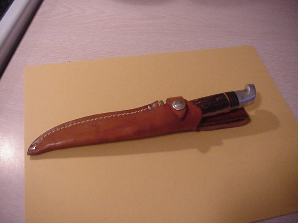 WESTERN STAINLESS STEEL USA SH48A " FIXED BLADE KNIFE " WITH SHEATH eBay