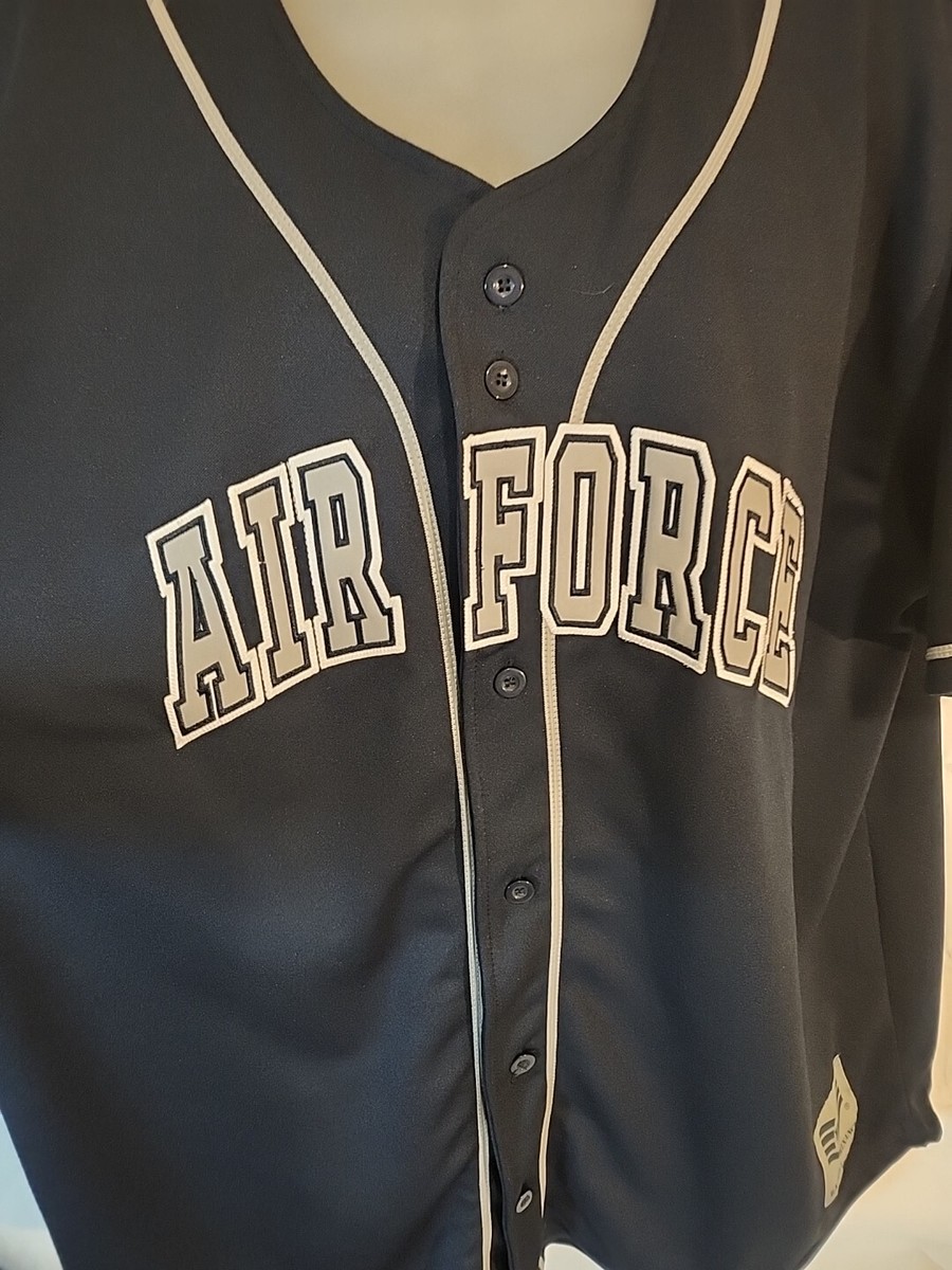 Rapid Dominance　AIR FORCE ベースボールジャージ　XL Rapid Dominance Men's Air Force Embroidered Navy Blue