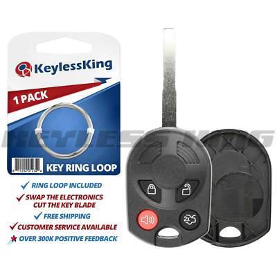 Keyless Entry Remote Car Secure Key Fob Shell Case Cover for Ford OUCD6000022 4b