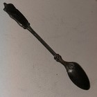 4-Antique 4 1/4” Hand Crafted PEWTER SPOONS — photo 6
