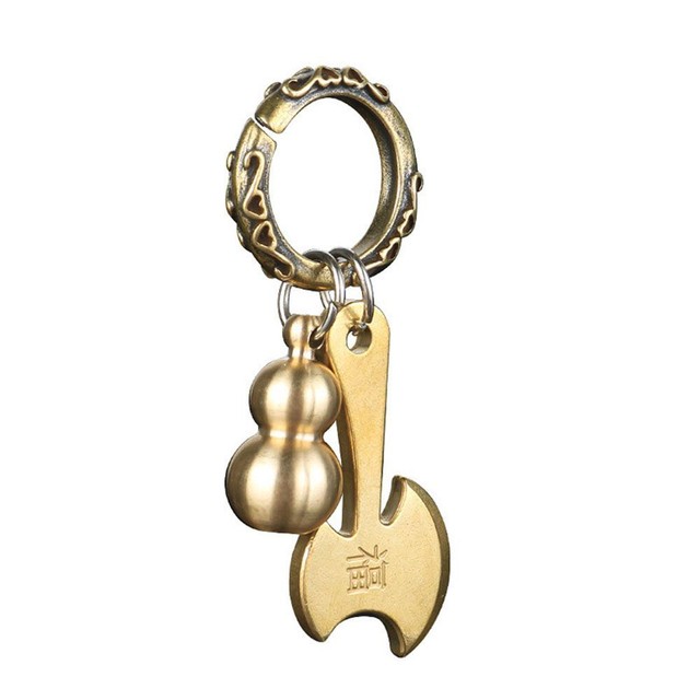 Brass Car Keychain Multifunction Keychain Gourd Key Pendant Key Ring Holder Brass Car Keychain Multifunction Keychain Gourd Key Pendant Key Ring Holder