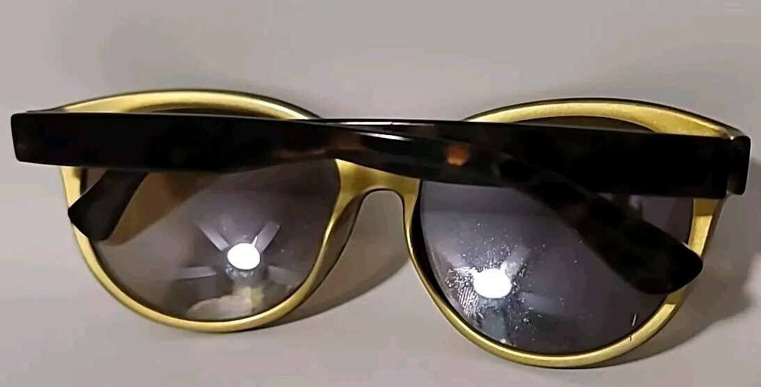 Foster Grant Tortoise Shell Gold Frames Mirror Le… - image 7