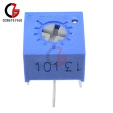 10Pcs 3362P-101 3362 P 100 ohm High Precision Variable Resistor Potentiometer