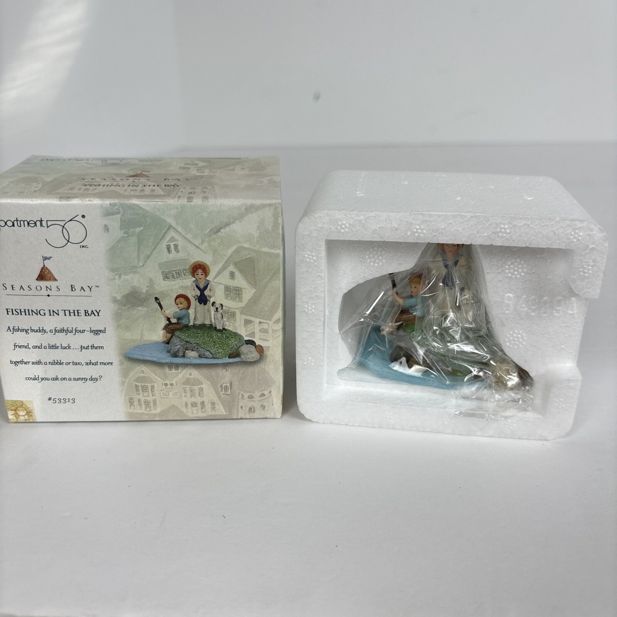 Department 56 Seasons Bay "Fishing In The Bay" w/Box #53313 NEW | eBay