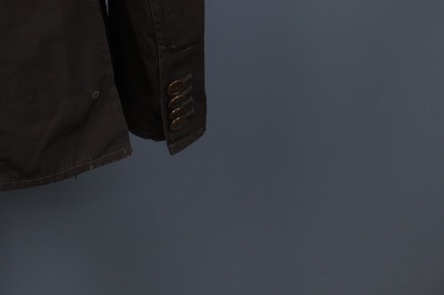 MONCLER Brown Buckled Patch Pockets Button Down Blazer Jacket Size 3 - Picture 16 of 24