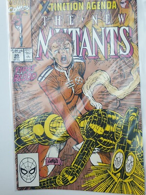 The New Mutants #95 Rare Gold 2nd Print Varient Vfn/NM Nov 1990 Marvel Comics 