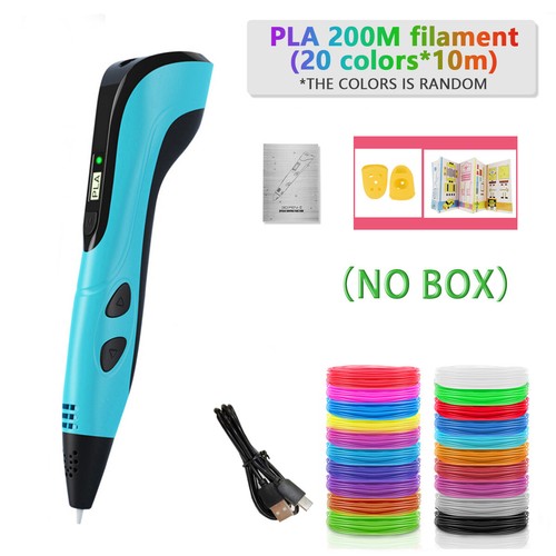Set penna per stampa 3D per bambini penna stampante 3D con filamento 200M PLA/ABS regalo bambini - Foto 19 di 27