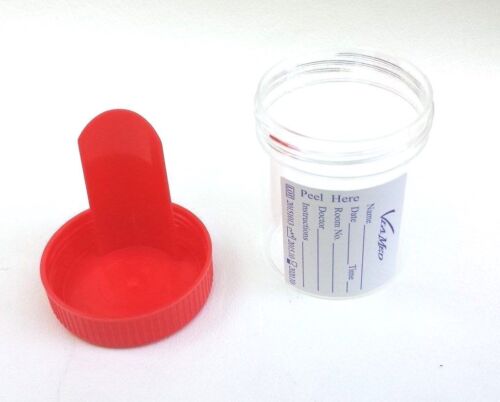 Fecal Collection Stool Container Sterile Sample Specimen Bottle Cup 60 ML 6 Pcs - Picture 1 of 5