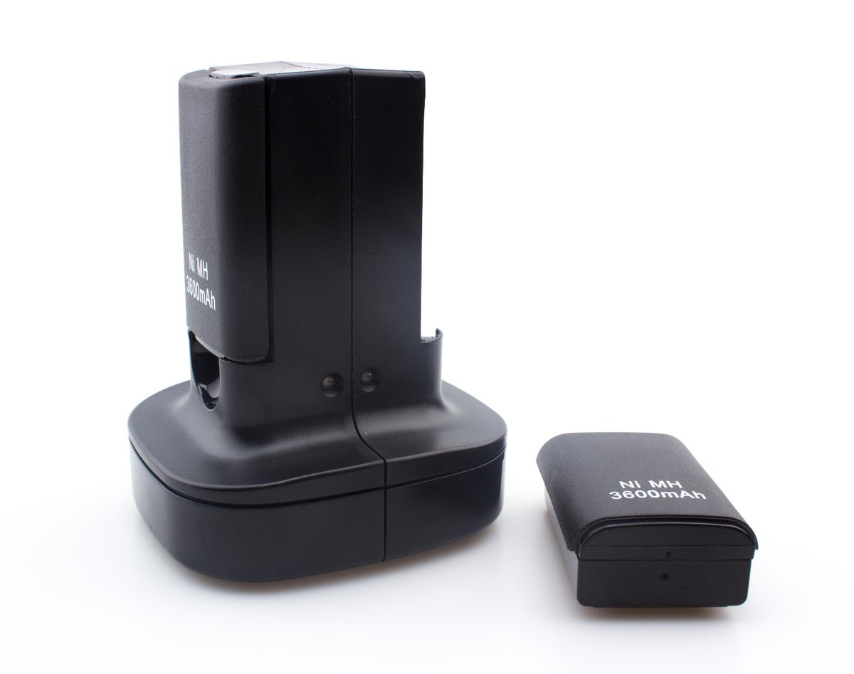 Rechargeable Battery Pack & Dual Charging Station Dock For Xbox 360 Controllers - 2400mAh 3ft Cable