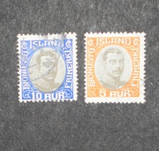 ZNACZKI ISLANDIA WYSPA 1907 - 1908 Oficjalne ~~L@@K~~~