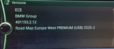 Genuine BMW West & East Europe Premium 2025-2 MAP Navigation update + FSC Code