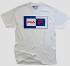 Men's FILA Athletic Apparel-BIG SIZE - White -  Logo T-Shirt - NEW -