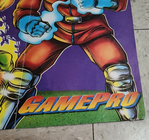 Street Fighter II Original 1992 December Game Pro magazine double sided poster - Picture 2 of 12