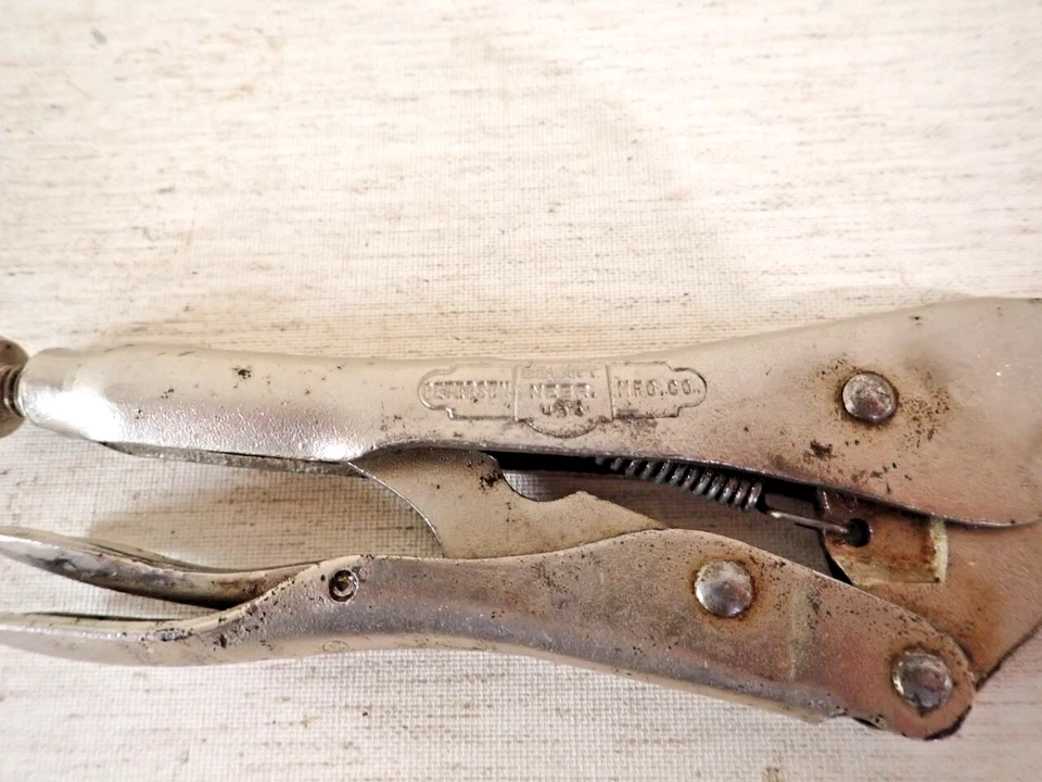 Vintage Petersen Dewitt  7"  Vise Gripp  Locking 7R Pliers made in USA - Image 2 of 4