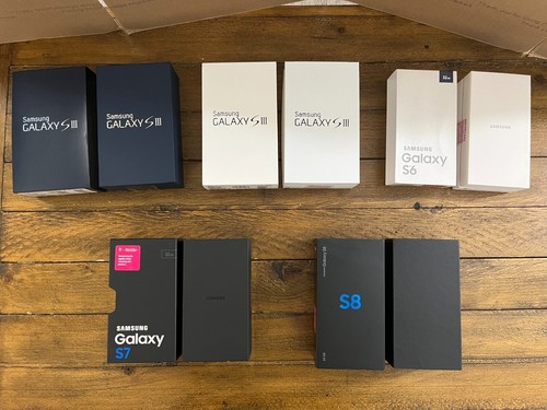 Samsung Galaxy Phone Boxes S3 Blue & S3 White, S6, S7, S8 - Manuals & Slipcases - Afbeelding 7 van 19