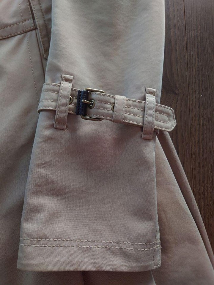 Burberry London Trench Coat From Japan Nova Check Women's 36 Cotton