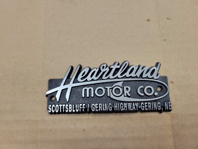 Heartland Motor Company Gering Nebraska Car Dealership Dealer Emblem Badge Logo 