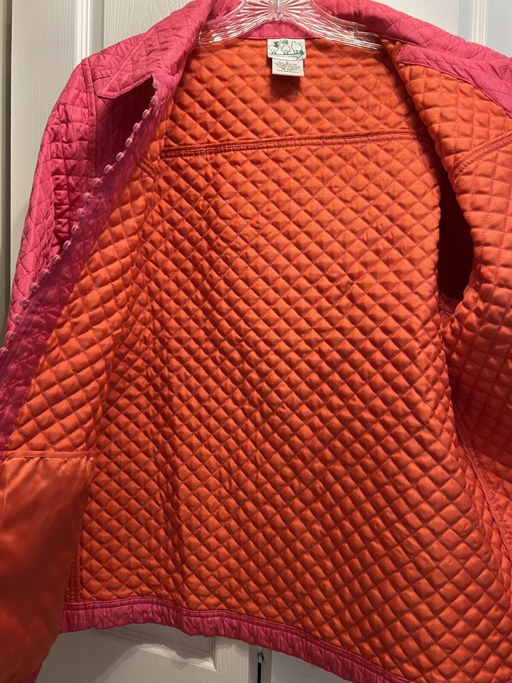 Quacker Factory women light puffer Pink jacket size L - Image 4 of 4