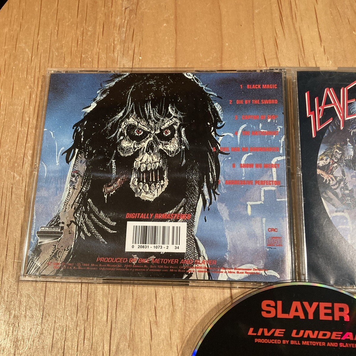 Slayer - Live Undead CD 90s US remaster CRC metallica megadeth