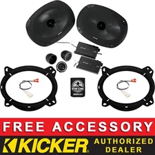 KICKER CSS694 6"X9" OEM SPEAKER REPLACEMENT KIT FOR TOYOTA VENZA 2009-2015