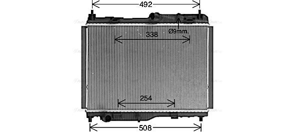 FD2681 AVA Radiator FIT FORD FIESTA (2017) 1.5 TDCI