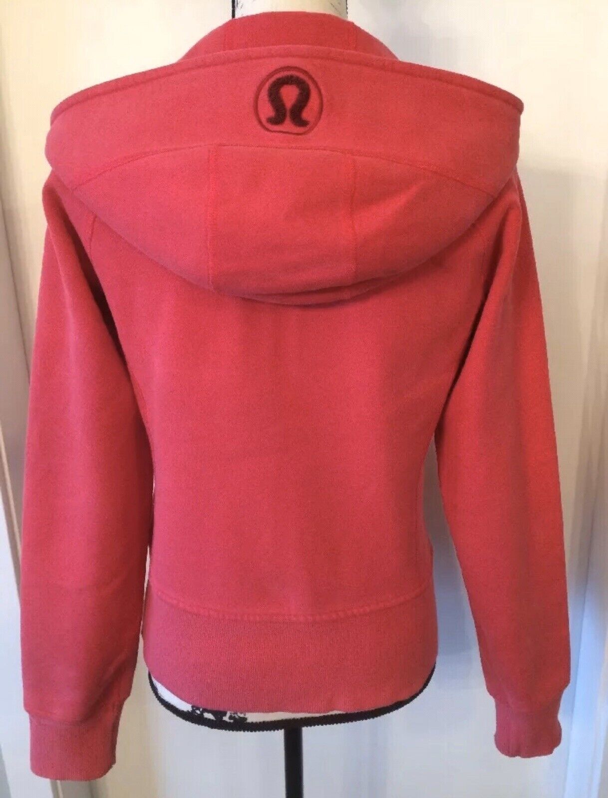 LULULEMON Womens Size 6 8 Red Pink Remix Fleece Cotton