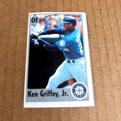 1995 Fleer/Panini Album Stickers KEN GRIFFEY Jr #123 HOF MLB Mariners Card (e9)