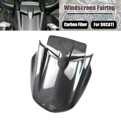 100% Carbon Fiber Motorcycle Windscreen Fairing For Ducati Diavel 1260S 19-21