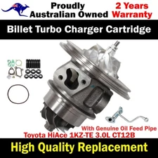 Billet Turbo Cartridge CHRA Core+Oil Feed Pipe For Toyota HiAce 1KZ-TE 3.0L