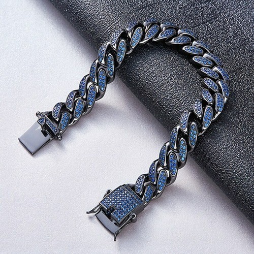 Miami Cuban Link Bracelets 925 Silver 