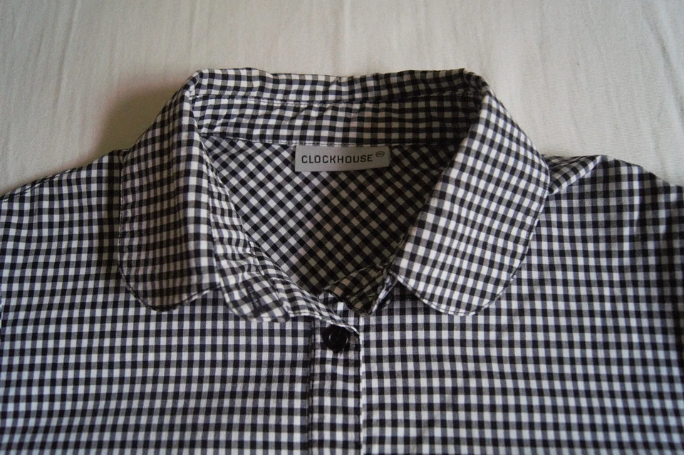 CLOCKHOUSE C&A l Damen Bluse Gr. M  57 % Baumwolle 38% Poyester  Schwarz/Weiß - Bild 2 von 4