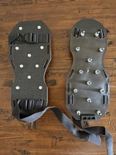 Spiked Shoes for Epoxy Floor Coating Installation w/ 1 Inch Short Sharp Spikes