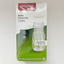 Playtex Baby Sacs Drop-Ins Liners Nurser Bottles 8-10oz 50 Count New/Sealed