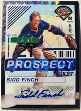 2024 Prospect Edition Holo Signatures Black Finite #187 Sidd Finch TRUE 1/1 Mets