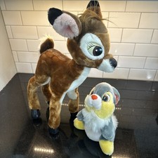 1980's Disneyland Walt Disney World Parks 14  Posable Bendable Bambi  Thumper