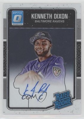2016 Donruss Optic Rated Signatures /150 Kenneth Dixon #180 Rookie Auto RC 9a7