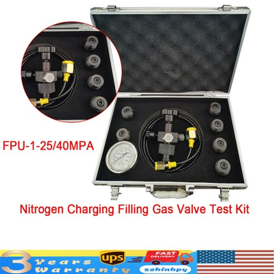 #ad Hydraulic Nitrogen Accumulator Gas Charging Kit Inflatable Pressure Test Tool $108.85