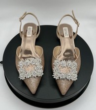 Badgley Mischka Saga Pink Flats MP6605 US SIZE 8