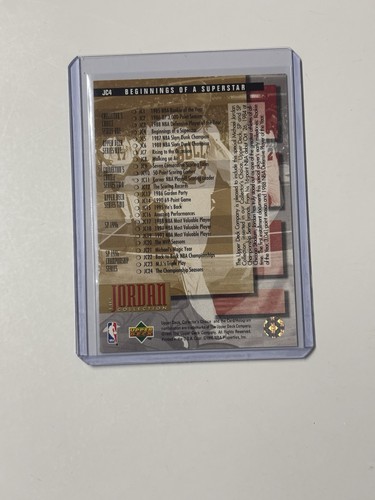 1995 Upper Deck Collectors Choice Jordan Collection Michael Jordan #JC4 - Picture 2 of 2