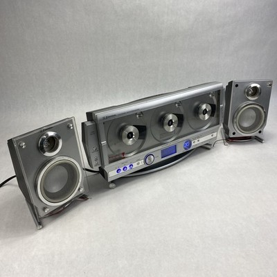 Emerson MS3108 3 CD Changer AM/FM Radio With Speakers - For Parts or Repair