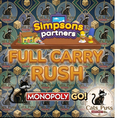 SIMPSONS PARTNERS MONOPOLY GO 80K POINTS FULL CARRY RUSH