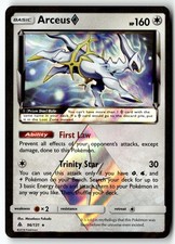 Pokemon Card Arceus Prism Star LP SM - Forbidden Light Prism Rare 96/131