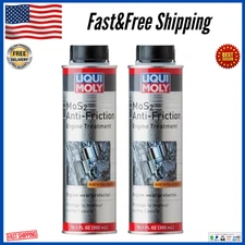 Liqui Moly MoS2 Anti-Friction Engine Treatment | 300 ml | Oil additive Pack of 2