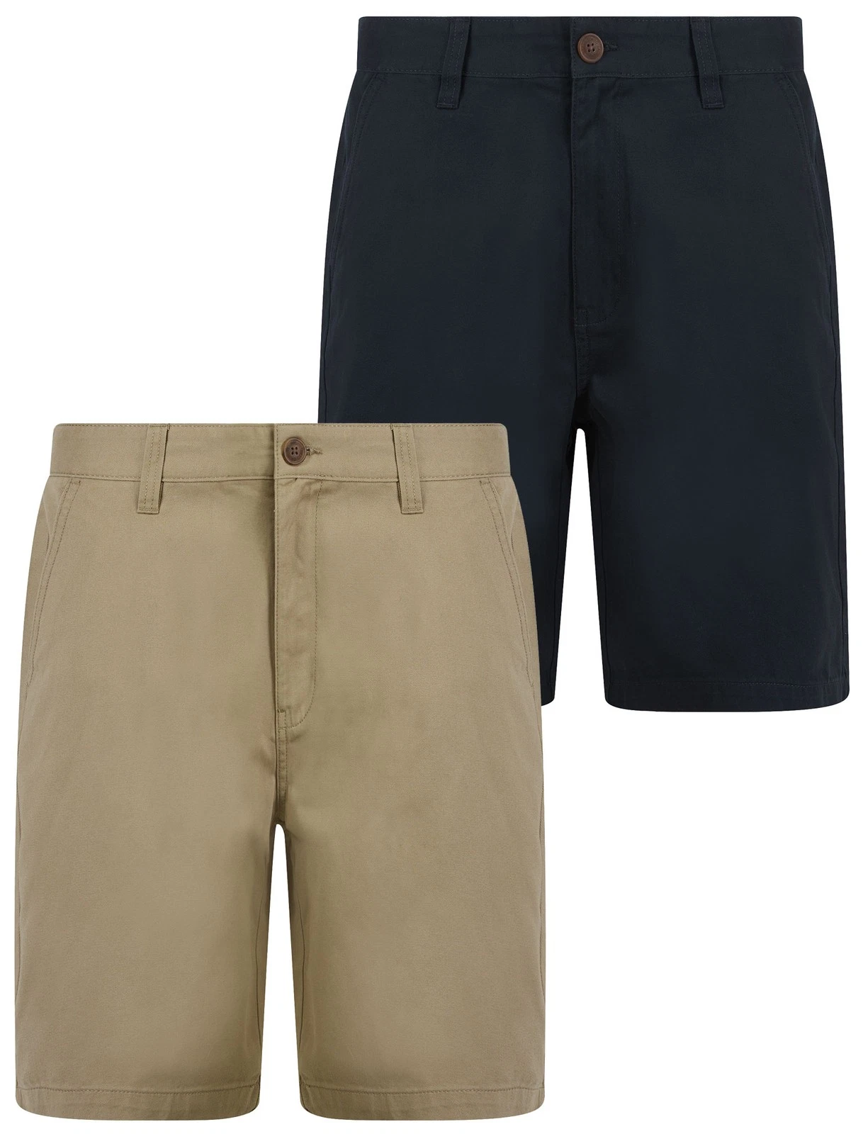 Tokyo Laundry Chino Shorts Men's 2-Pack Cotton Twill Smart Work Office Holiday