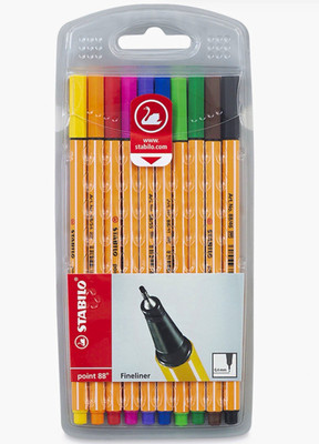 STABILO point 68 Fine liner Pens Multicolor Set 0.4mm (2) 10 Packs.